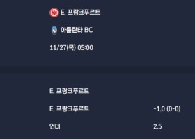 2025-11-27 [UEFA Champions League] E. 프랑크푸르트 VS 아틀란타 BC 분석