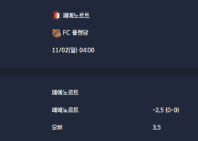 2025-11-02 [Eredivisie] 페예노르트 VS FC 폴렌담 분석