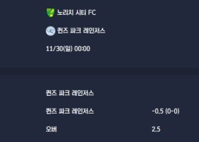 2025-11-30 [The Championship] 노리치 시티 FC VS 퀸즈 파크 레인저스 분석