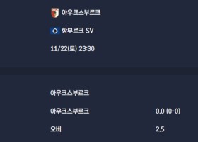 2025-11-22 [Bundesliga] 아우크스부르크 VS 함부르크 SV 분석