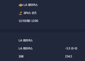 2025-12-02 [NBA] LA 레이커스 VS 피닉스 선즈 분석