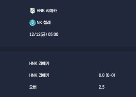 2025-12-12 [UEFA Conference League] HNK 리예카 VS NK 첼레 분석