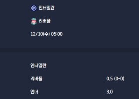 2025-12-10 [UEFA Champions League] 인터밀란 VS 리버풀 분석