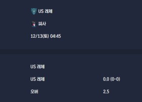 2025-12-13 [Serie A] US 레체 VS 피사 분석