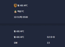 2025-12-11 [The Championship] 헐 시티 AFC VS 렉섬 FC 분석