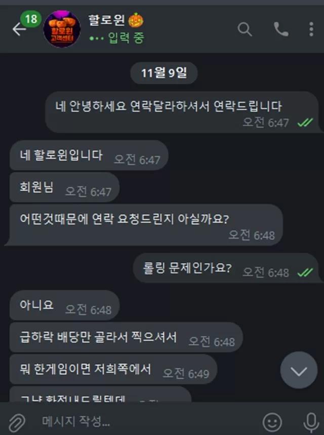 할로윈 먹튀 확정