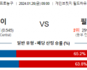 1월 26일 NBA분석 인디애나 vs 필라델피아 해외농구중계 NBA중계 농구분석