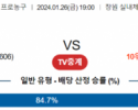 1월 26일 1900 창원LG vs 서울삼성 국내농구분석