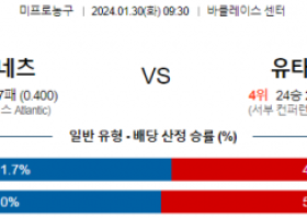 1월 30일 NBA분석 브루클린 vs 유타 해외농구중계 NBA중계 농구분석