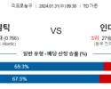 1월 31일 NBA분석 보스턴  인디애나 해외농구중계 NBA중계 농구분석