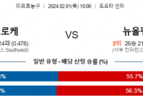 2월 1일 NBA분석 휴스턴 vs 뉴올리언스 해외농구중계 NBA중계 농구분석