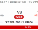 2월 4일 1600 서울삼성 vs 부산KCC 국내농구분석