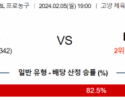 2월 5일 1900 고양소노 vs 수원KT 국내농구분석