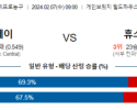 2월 7일 NBA분석 인디애나 vs 휴스턴 해외농구중계 NBA중계 농구분석