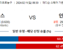 2월 11일 NBA분석 뉴욕 vs 인디애나 해외농구중계 NBA중계 농구분석