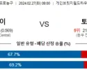 2월 27일 NBA분석 인디애나 vs 토론토 해외농구중계 NBA중계 농구분석