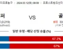 3월 12일 NBA분석 샌안토니오 vs 골든스테이트 해외NBA농구분석