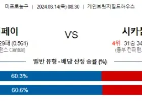 3월 14일 NBA분석 인디애나  시카고 해외농구중계 NBA중계 농구분석