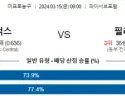 3월 15일 NBA분석 밀워키  필라델피아 해외농구중계 NBA중계 농구분석