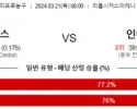 3월 21일 NBA분석 디트로이트 vs 인디애나 해외농구 NBA 농구분석