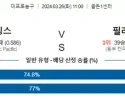 3월 26일 NBA분석 새크라멘토 vs 필라델피아 해외농구 NBA 농구분석