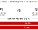 4월 1일 NBA분석 토론토 vs 필라델피아 해외농구분석