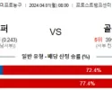 4월 1일 NBA분석 샌안토니오 vs 골든스테이트 해외농구분석