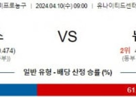 04월10일 시카고 vs 뉴욕 nba분석