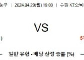 4월29일 KT소닉붐 부산KCC KBL 프로농구분석 국내스포츠