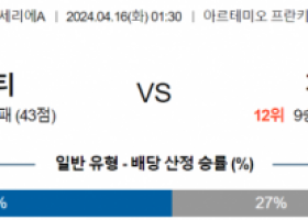 4월16일 이탈리아 세리에A  0130 ACF 피오렌티나  제노아 CFC