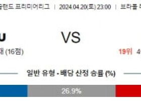 4월20일 셰필드 번리 프리미어리그분석 해외스포츠