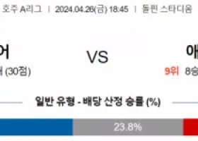 호주 1부 4월 26일 1845 브리즈번 로어 FC  애들레이드 유나이티드