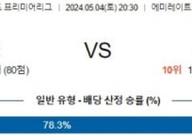 5월4일 아스날 본머스 프리미어리그분석 해외스포츠