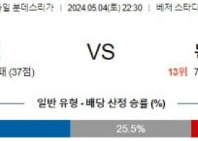 5월4일 브레멘 묀헨글라트바흐 분데스리가분석 해외스포츠