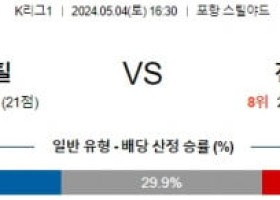 5월4일 포항 전북 K리그1분석 국내스포츠