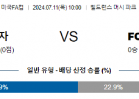 7월11일 미국FA컵 캔자스시티 댈러스 해외축구분석 스포츠분석