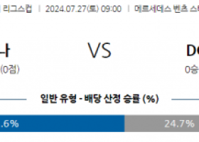 7월27일 MLS 애틀랜타 DC유나이티드 해외축구분석 스포츠분석