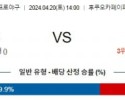 4월20일 소프트뱅크 오릭스 NPB프로야구분석 해외스포츠