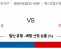 4월 20일 1400 NPB 니혼햄  지바롯데