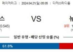 4월21일 LA다저스 뉴욕메츠 MLB프로야구분석 해외스포츠