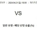 4월21일 야쿠르트 요코하마 NPB프로야구분석 해외스포츠