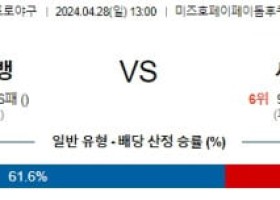 4월28일 소프트뱅크 세이부 NPB프로야구분석 해외스포츠