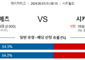 5월1일 뉴욕메츠 시카고컵스 MLB프로야구분석 해외스포츠