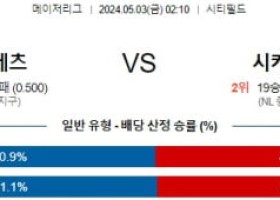 5월3일 뉴욕메츠 시카고컵스 MLB프로야구분석 해외스포츠