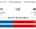 5월10일 시카고 화이트삭스 클리블랜드 가디언즈 MLB프로야구분석 해외스포츠