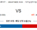 7월 9일 1830 KBO 삼성 NC 한일야구분석 스포츠분석