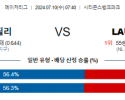 7월10일 0740 MLB 필라델피아 LA다저스 해외야구분석 스포츠분석