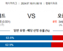 7월10일 0810 MLB 보스턴 오클랜드 해외야구분석 스포츠분석