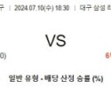 7월 10일 1830 ﻿KBO 삼성 NC 프로야구분석