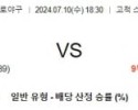 ﻿7월 10일 1830 KBO 키움 한화 프로야구분석